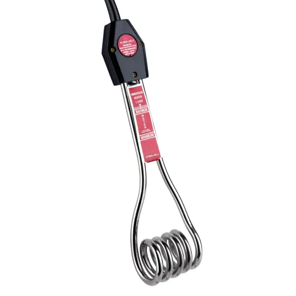 Bajaj 1500-Watt Immersion Heater Rod | Nickel Plated Heating | Portable Heating Solution | 2 Yr Warranty 【Silver】