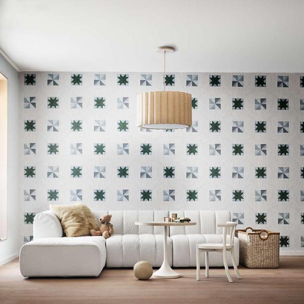 Crate&Bareel-Jade Heathered Ivory 4-Piece Kids Puffer Modular Sofa