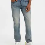 LEVIS-Men's 501 Blue Straight Fit Mid Rise Jeans