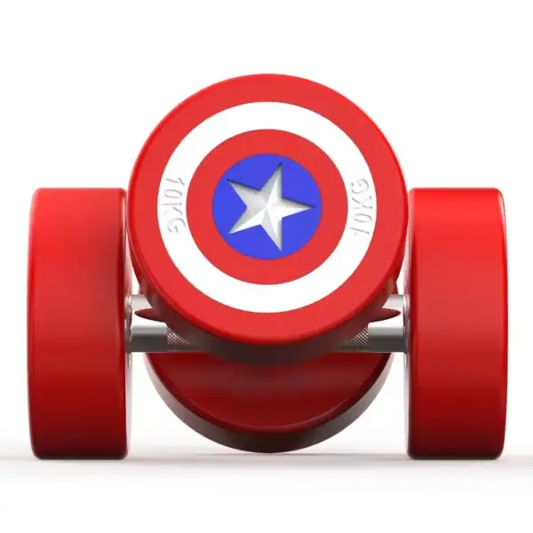 LifeFit-Captain America Rubber Bouncer Dumbbells