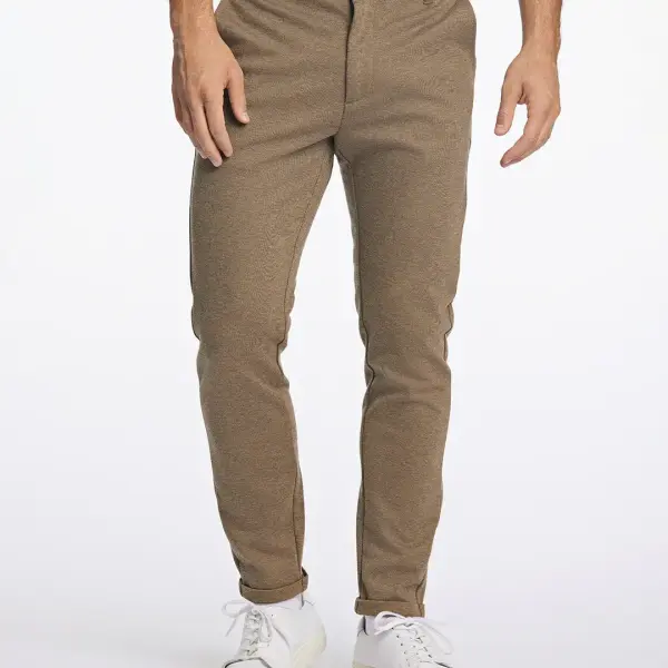 Lindbergh -Men Beige Slim Fit Solid Trouser