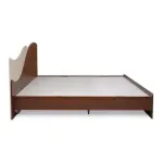 Nilkamal-Wave Calipso Queen Bed Without Storage (Classic Plank Walnut)