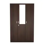 Nilkamal-Willy 3 Door Wardrobe with Mirror (New Wenge)