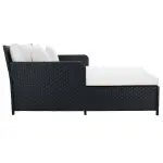 Overstock-SAFAVIEH Outdoor Taniyah Wicker Daybed with Pillow & Cushions - 53W x 28D x 62H
