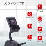 PowerMax-RH-250 Foldable Rowing Machine with Digital Display for Home use