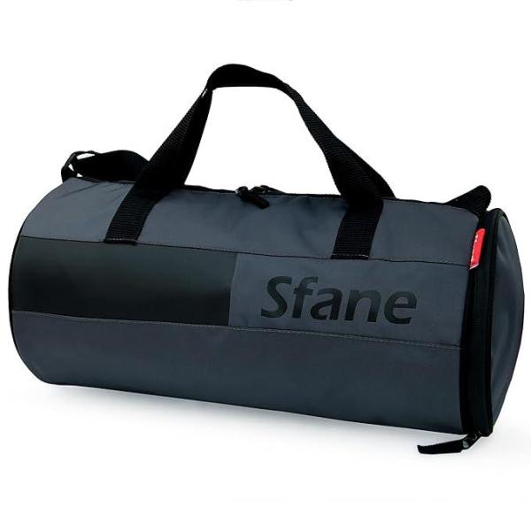 Sfane-Polyester 23cms Duffle/Shoulder/Gym Bag for Men & Women with Separate Shoe Compartment (Grey)