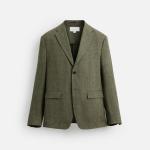 ZARA-100% LINEN SUIT BLAZER
