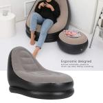 COZY CORNER Rubberwood Inflatable Leisure Sofa Chair and Footstool