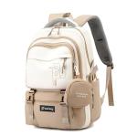 PALAY® Backpack Bags for Women with Small Zipper Pouch College Bag for Girls, School Bags for Girls 13-14 years with Cute Accessory 18.1 Inch Book Backpack for School, Camping, Travel