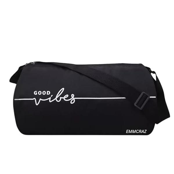 EMMCRAZ Gym Duffel Bag Stylish Polyester Duffle Bag for Men and Women | Shoulder Fitness Kit Bag
