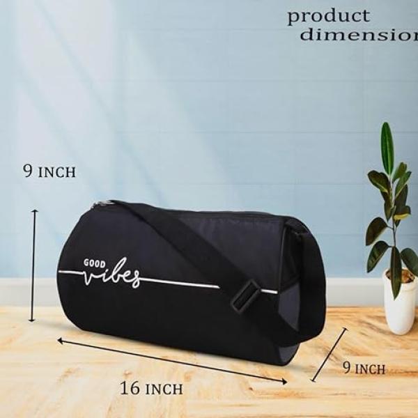 EMMCRAZ Gym Duffel Bag Stylish Polyester Duffle Bag for Men and Women | Shoulder Fitness Kit Bag