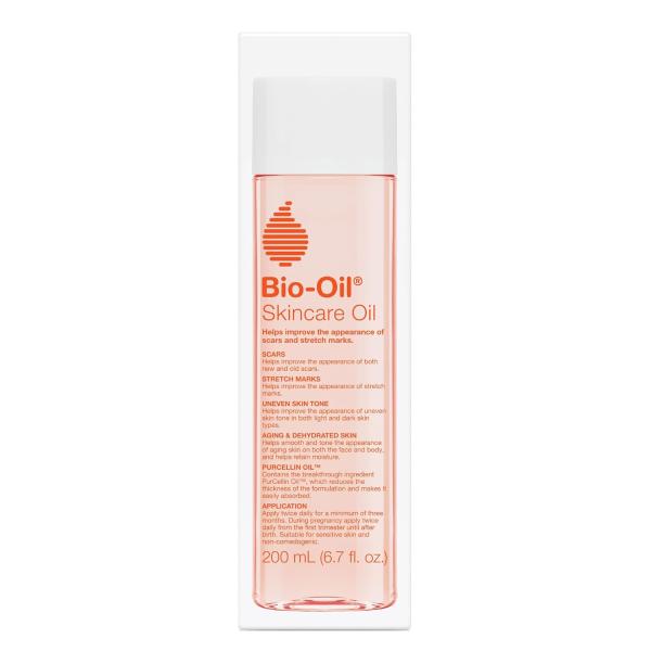 Bio-Oil Skincare Body Oil Serum, Face and Body Moisturizer with Vitamin E & A, for Scars, Stretch Marks, Sensitive Skin, All Skin Types, Dermatologist Recommended, Non-Comedogenic, 6.7 Oz