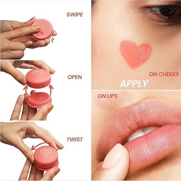 INSIGHT Lip and Cheek Tint -Strawberry Summer|Matte Finish|Enriched With Vitamin E |Long Wearing|Multipurpose|Lightweight Formula|For All Skin Types -3 g