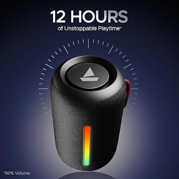 boAt Stone 352 Pro/Stone 358 Pro w/ 14W Signature Sound, Up to 12 Hours Playback, RGB LEDs, TWS Feature