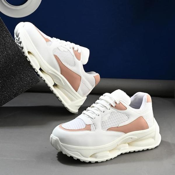 Centrino Women Sneaker | Cushioned Insole for Comfort | Stylish Lace-Up Design | Perfect for Casual Outfit for Girl