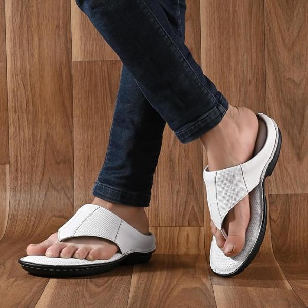Centrino Men's Thong Sandals | Comfort & Style with Soft Cushioned Insole | Trendy Design with Heel Support |Non Slip Comfortable Walking Slippers (6603)