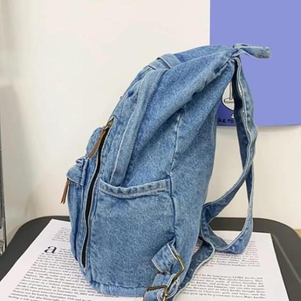 ZAINTO Denim Backpacks for men and women Stylish Outdoor Travel bag