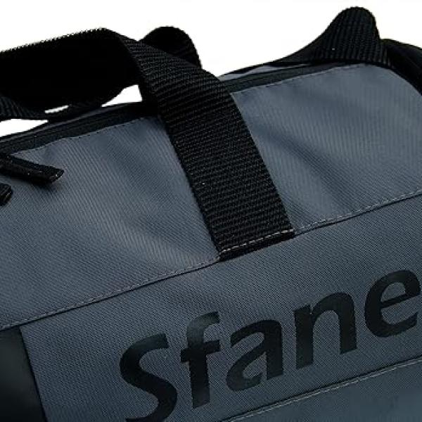 Sfane Polyester 23cms Duffle/Shoulder/Gym Bag for Men & Women with Separate Shoe Compartment (Grey)