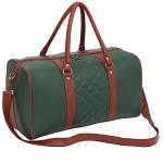 Fur Jaden Vegan Leather Sustainable & Durable Holiday Travel Duffle Bag 30L Storage Weekender Cabin Bag Gym Bag for Men and Women (Green)