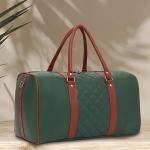 Fur Jaden Vegan Leather Sustainable & Durable Holiday Travel Duffle Bag 30L Storage Weekender Cabin Bag Gym Bag for Men and Women (Green)