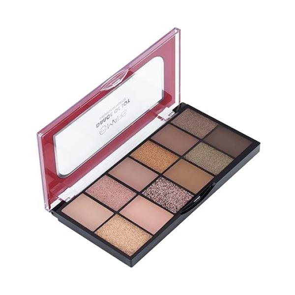 MARS 12 Shades Dance of Joy Eyeshadow Palette | Highly Pigmented and Blendable | Multicolor | Matte and Shimmer Finish 01-Multicolor (13.2g) (Shade-02)