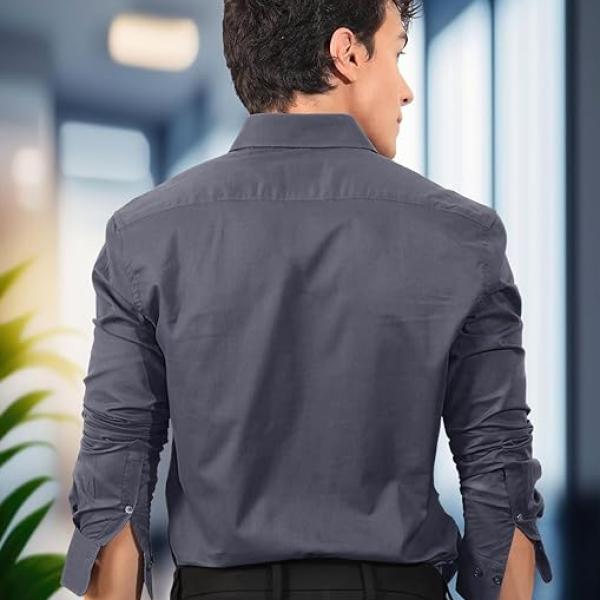 Men's Regular Fit Soft Cotton Blend Casual Combo Shirt with Pocket Design & Spread Collar Full Sleeves Formal Shirt