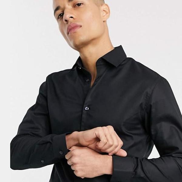 MANQ Men's Slim Fit Formal Shirt