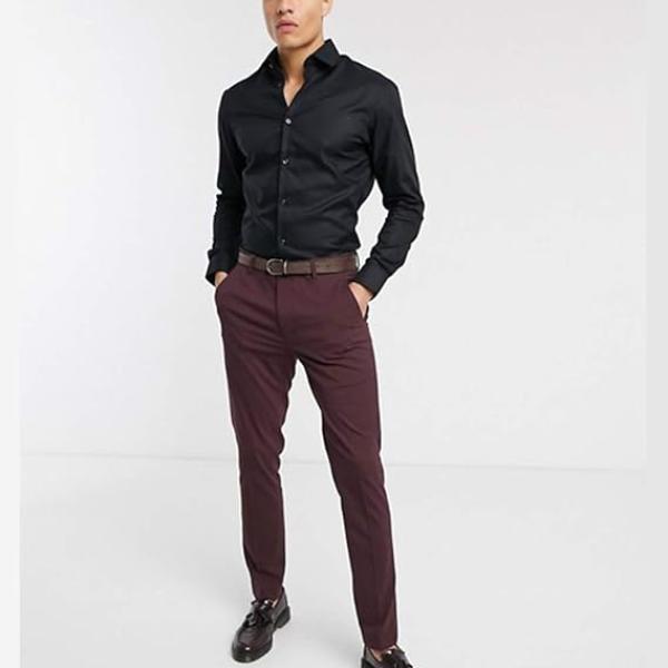 MANQ Men's Slim Fit Formal Shirt