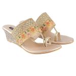Shoetopia Women's & Girl's Woven Design Wedges Heels