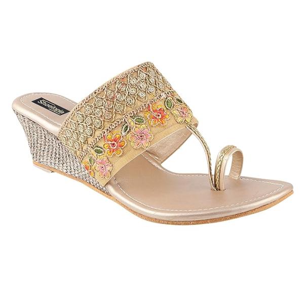 Shoetopia Women's & Girl's Woven Design Wedges Heels