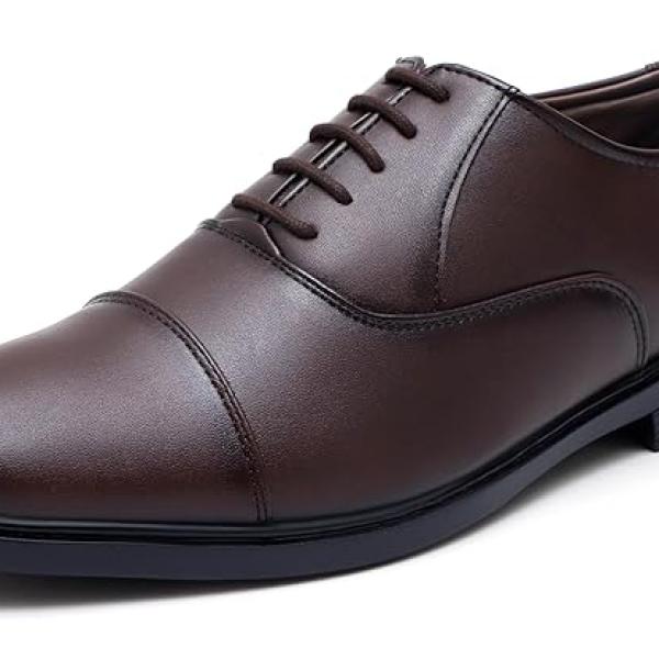 SHOOZ Faux Leather Men's Formal Shoes|Oxford Shoes|Office Shoes for Men