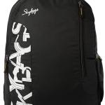 Skybags Casual Standard Backpack 28L, 2 Main Compartments, Bottle Pocket, Front Pocket, Padded Shoulder Straps | Black | Brat