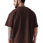 Men's Cottonblend Oversized Half Sleeve Round Neck Regular Fit T-shirt