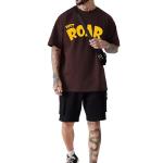 Men's Cottonblend Oversized Half Sleeve Round Neck Regular Fit T-shirt