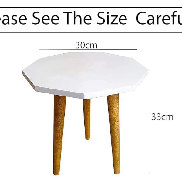 UHUD Crafts Beautiful Antique Wooden Fold-able Side Table