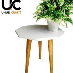 UHUD Crafts Beautiful Antique Wooden Fold-able Side Table