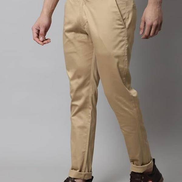 Men's Slim Fit Mid Rise Trouser