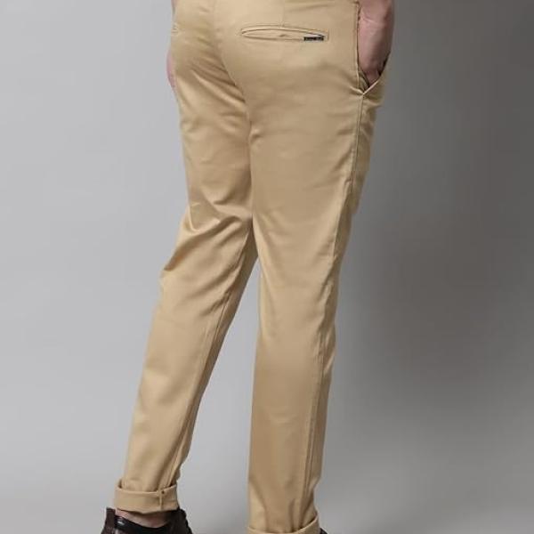 Men's Slim Fit Mid Rise Trouser