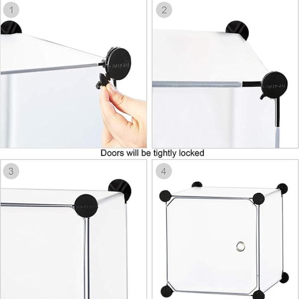 Sunderlook Plastic Wardrobe for Kids Clothes – Collapsible Wardrobe, Cupboard for Kids, Anti-Skid & Non-Slip Foldable Almirah