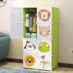 Sunderlook Plastic Wardrobe for Kids Clothes – Collapsible Wardrobe, Cupboard for Kids, Anti-Skid & Non-Slip Foldable Almirah