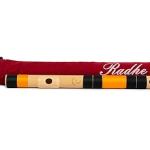 Radhe Flutes | PVC Fiber | C Natural | Right Handed | With Velvet Cover | Black & Orange Threads
