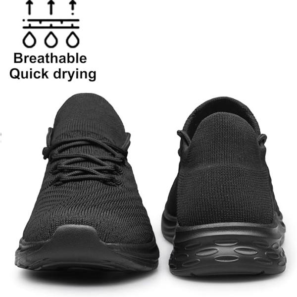 YHOON Mens Walking Shoes Slip on Casual Shoes Lightweight Workout Gym Tennis Shoes