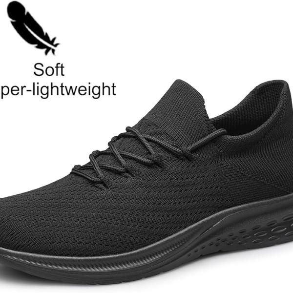 YHOON Mens Walking Shoes Slip on Casual Shoes Lightweight Workout Gym Tennis Shoes