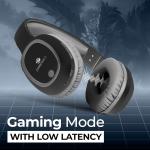 ZEBRONICS THUNDER Bluetooth 5.3 Wireless Headphones with 60H Backup, Gaming Mode